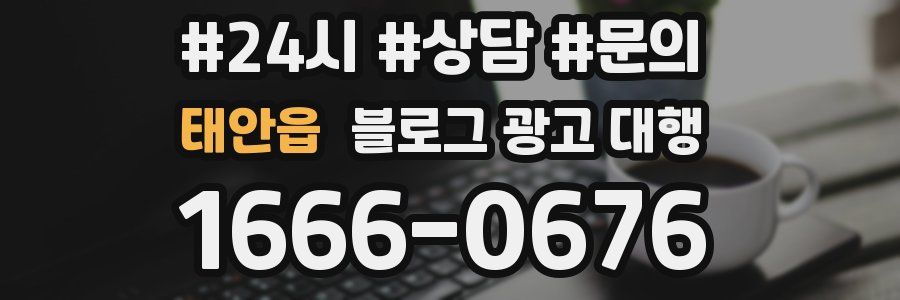 태안읍 블로그 광고 대행
