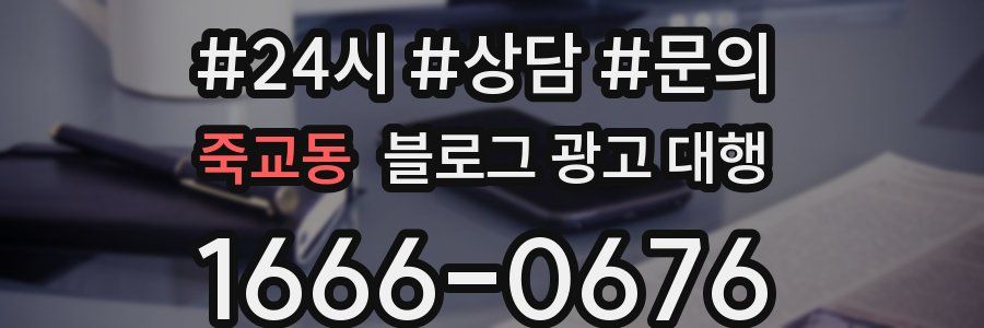 죽교동 블로그 광고 대행