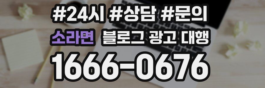 소라면 블로그 광고 대행