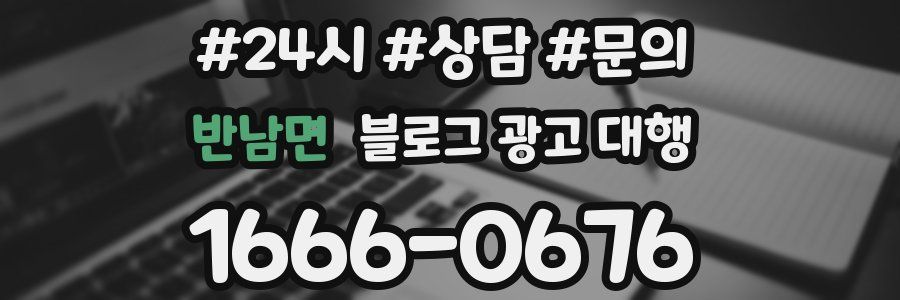 반남면 블로그 광고 대행