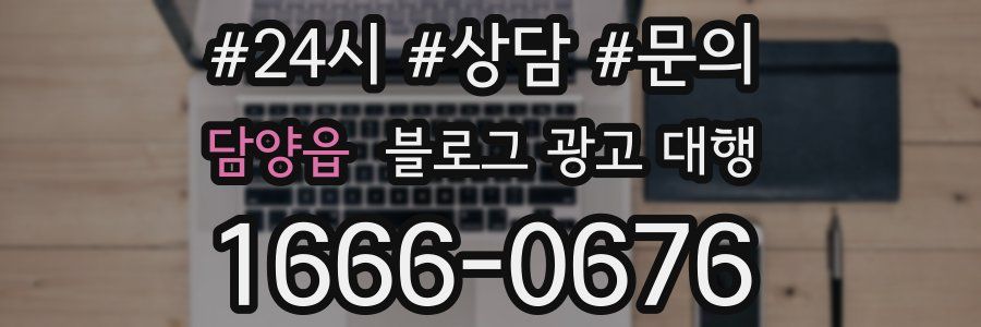 담양읍 블로그 광고 대행