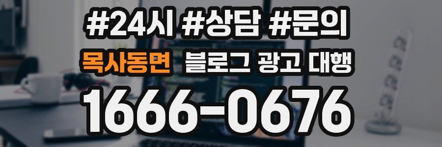 목사동면 블로그 광고 대행