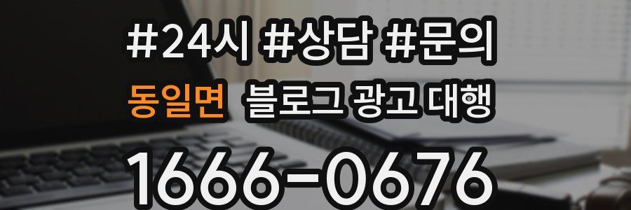 동일면 블로그 광고 대행