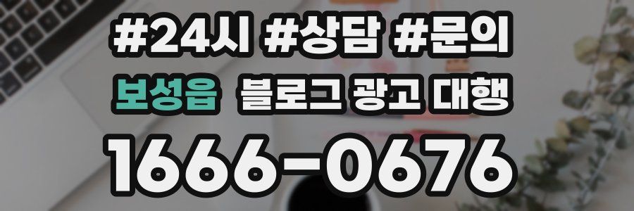 보성읍 블로그 광고 대행