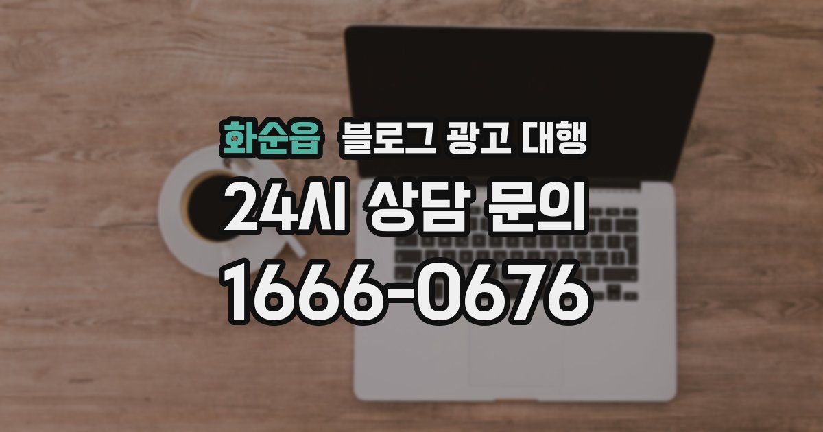 화순읍 블로그 광고 대행