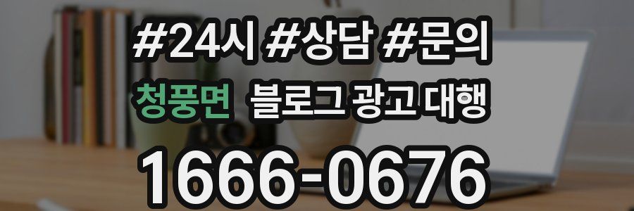 청풍면 블로그 광고 대행