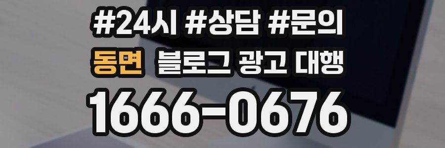 동면 블로그 광고 대행