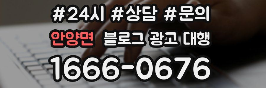 안양면 블로그 광고 대행