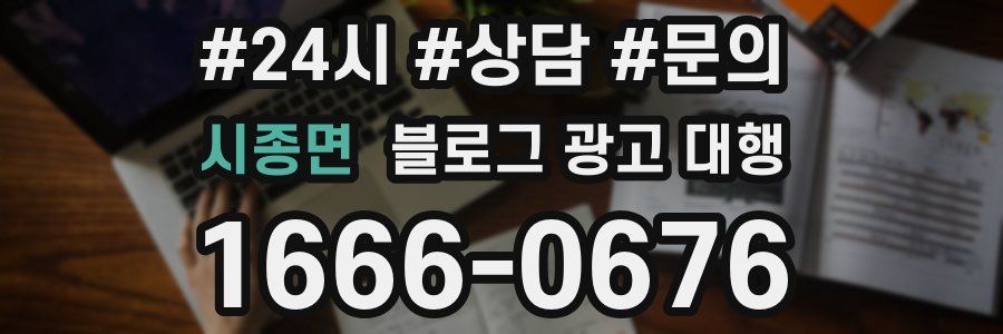 시종면 블로그 광고 대행