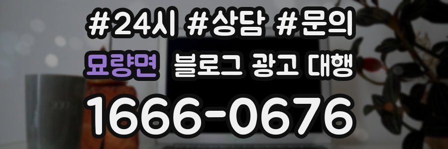 묘량면 블로그 광고 대행
