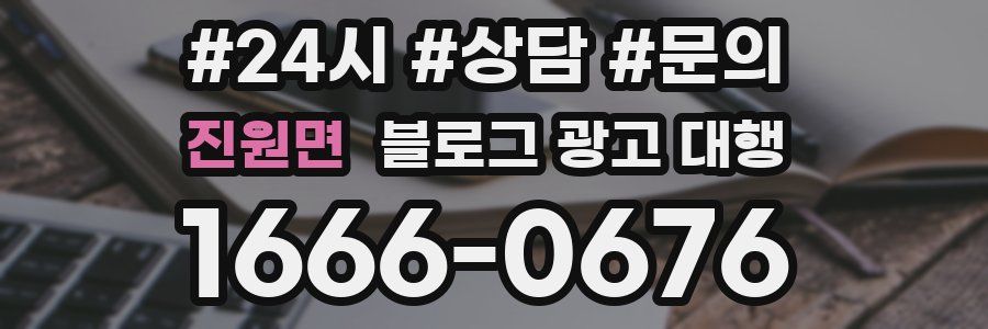 진원면 블로그 광고 대행