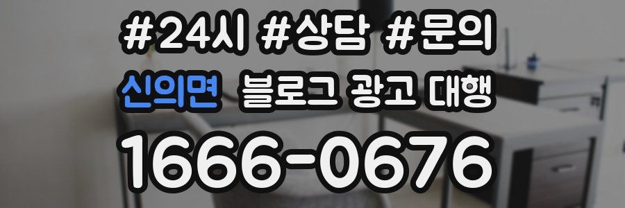신의면 블로그 광고 대행