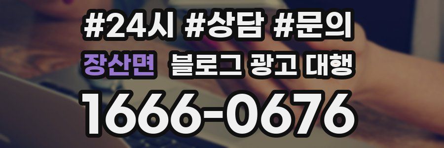 장산면 블로그 광고 대행