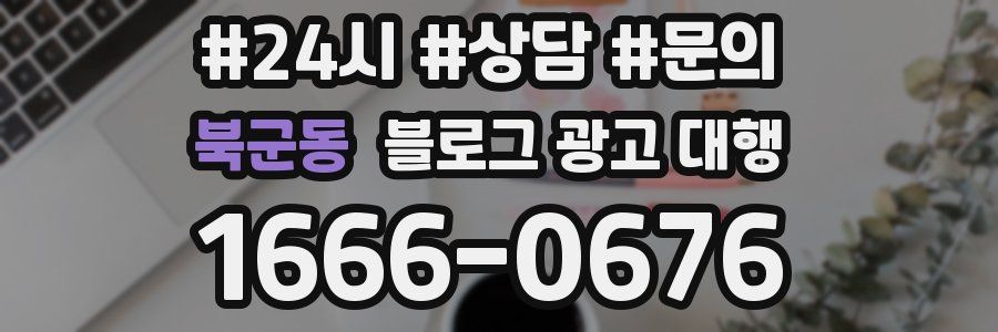 북군동 블로그 광고 대행
