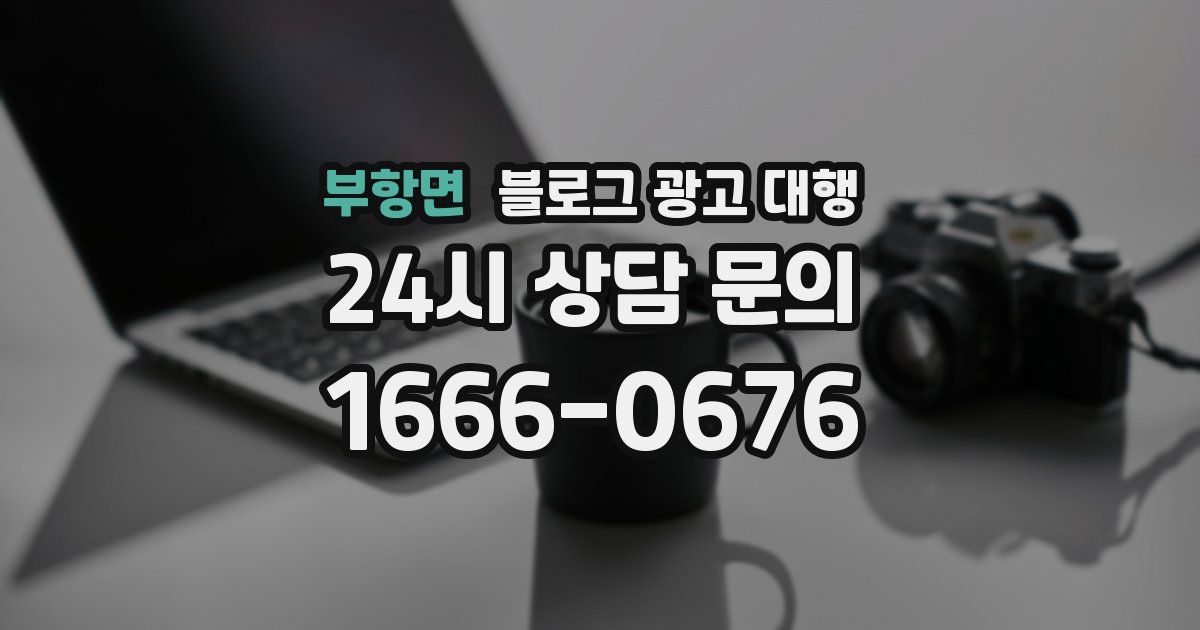 부항면 블로그 광고 대행