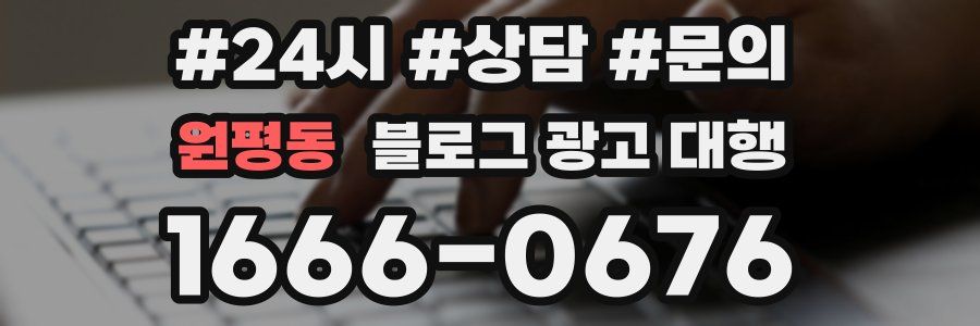 원평동 블로그 광고 대행