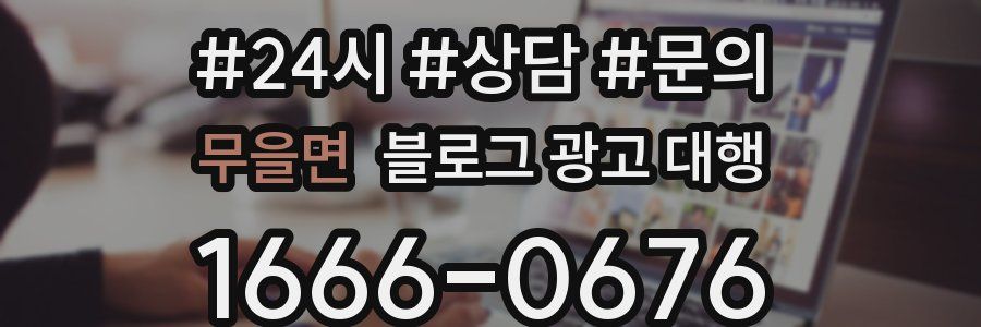 무을면 블로그 광고 대행