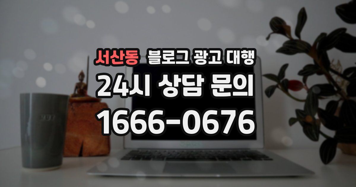서산동 블로그 광고 대행
