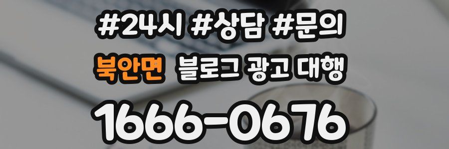 북안면 블로그 광고 대행