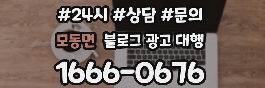 모동면 블로그 광고 대행