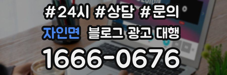 자인면 블로그 광고 대행