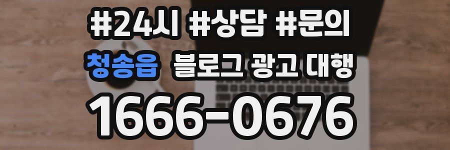 청송읍 블로그 광고 대행