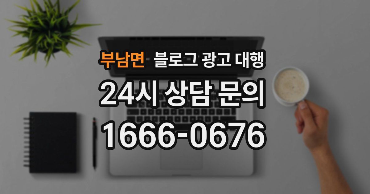부남면 블로그 광고 대행