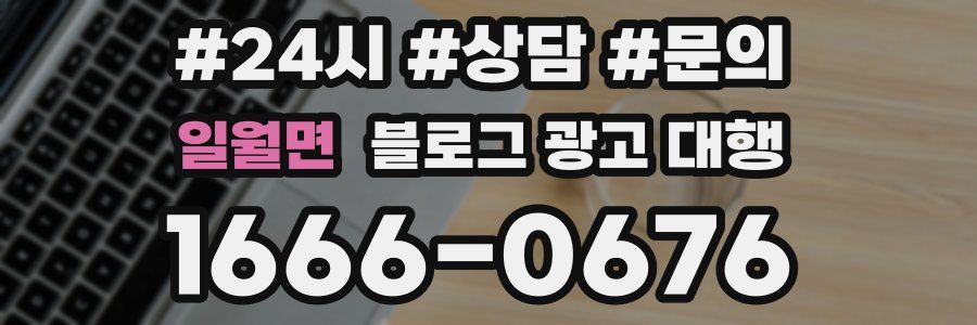 일월면 블로그 광고 대행