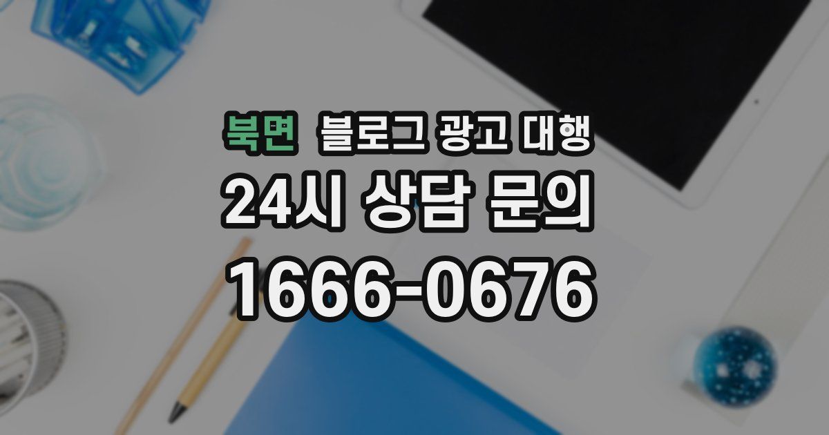 북면 블로그 광고 대행
