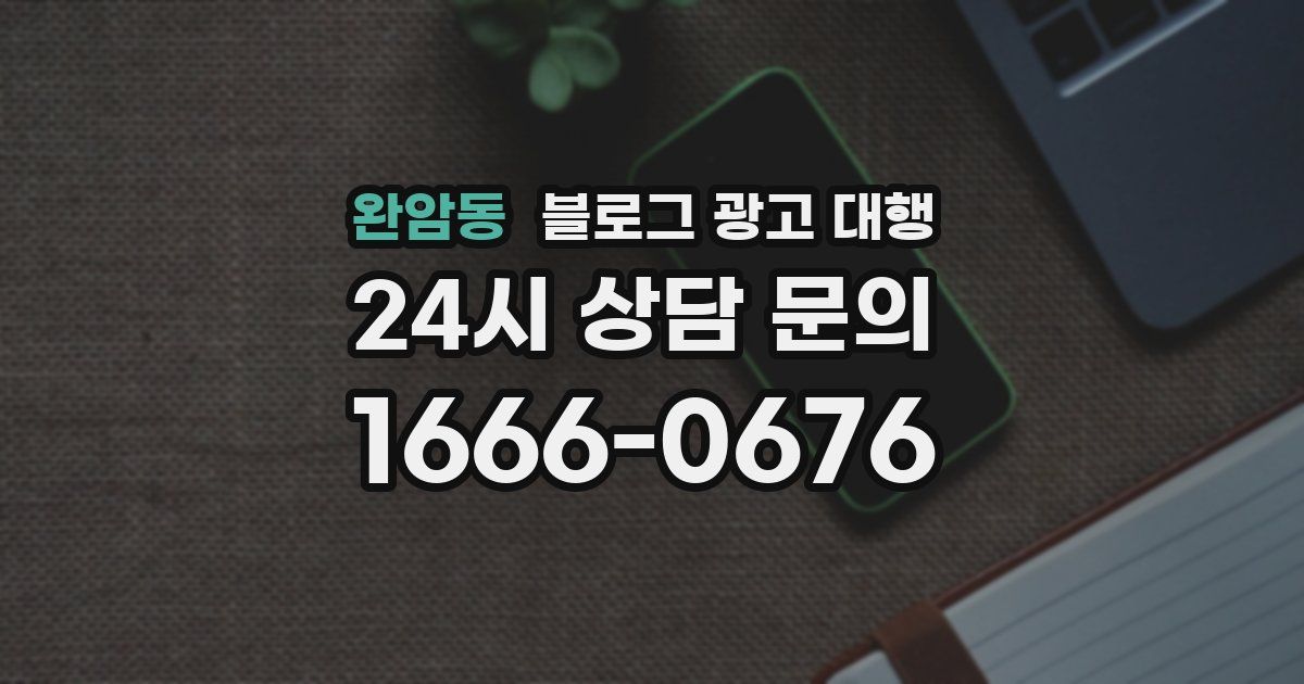 완암동 블로그 광고 대행