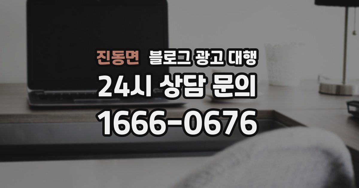 진동면 블로그 광고 대행