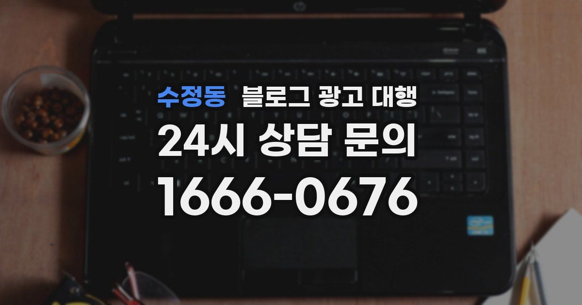 수정동 블로그 광고 대행