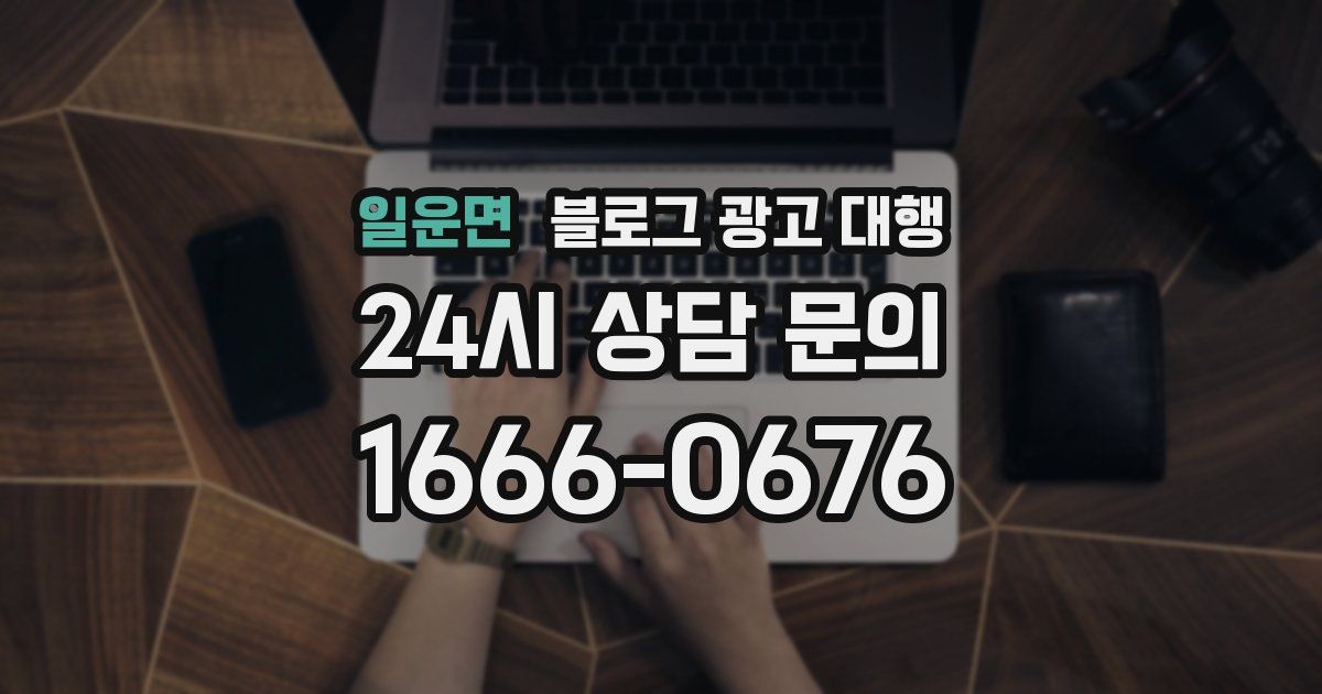 일운면 블로그 광고 대행