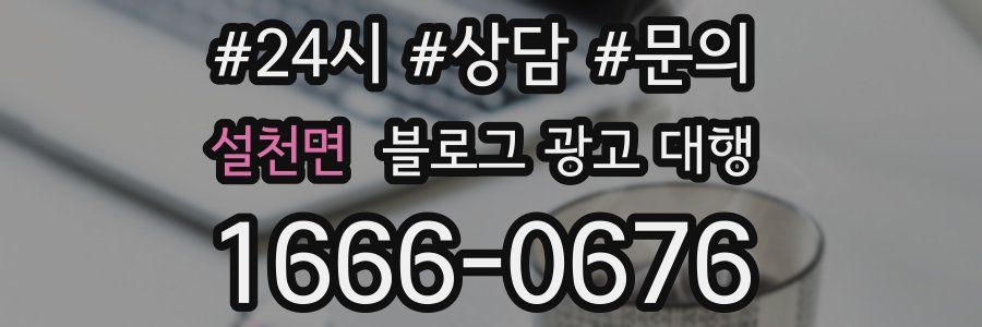 설천면 블로그 광고 대행