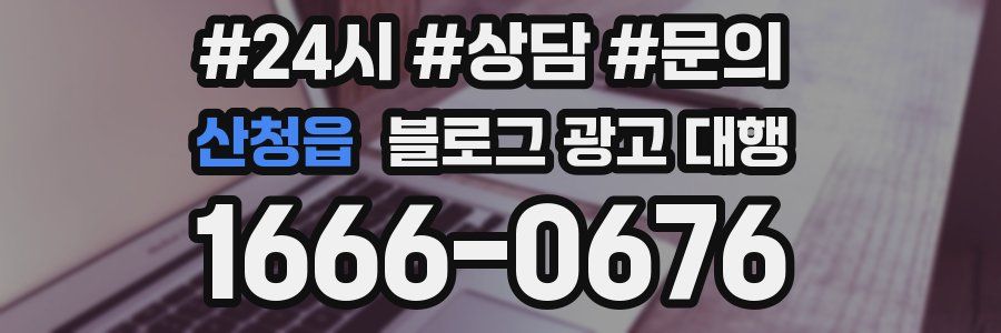 산청읍 블로그 광고 대행