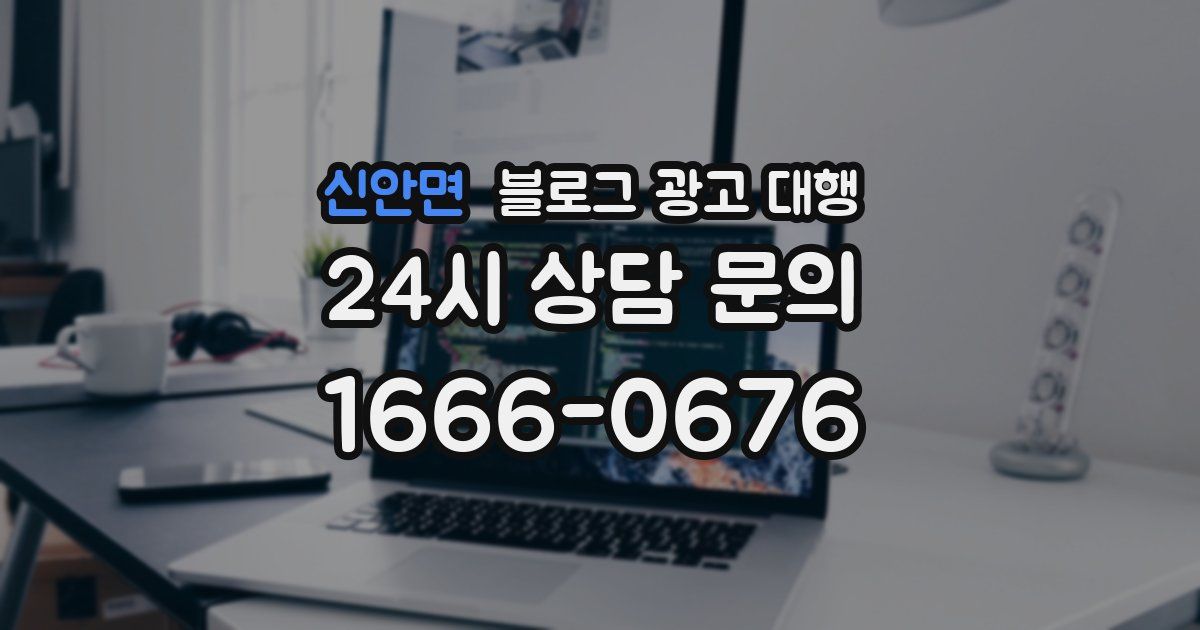 신안면 블로그 광고 대행