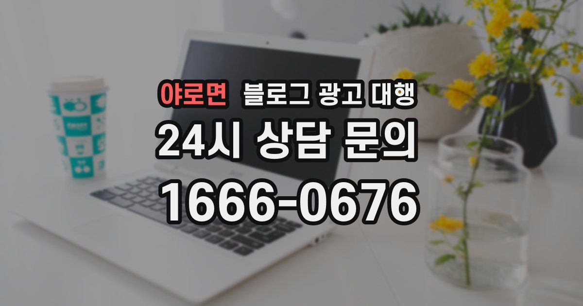 야로면 블로그 광고 대행