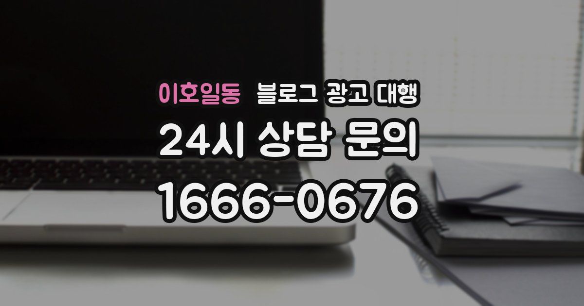 이호일동 블로그 광고 대행