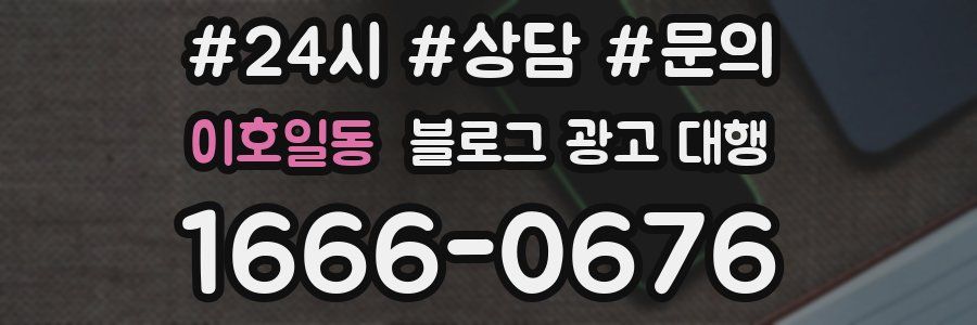 이호일동 블로그 광고 대행