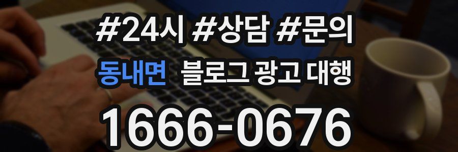 동내면 블로그 광고 대행