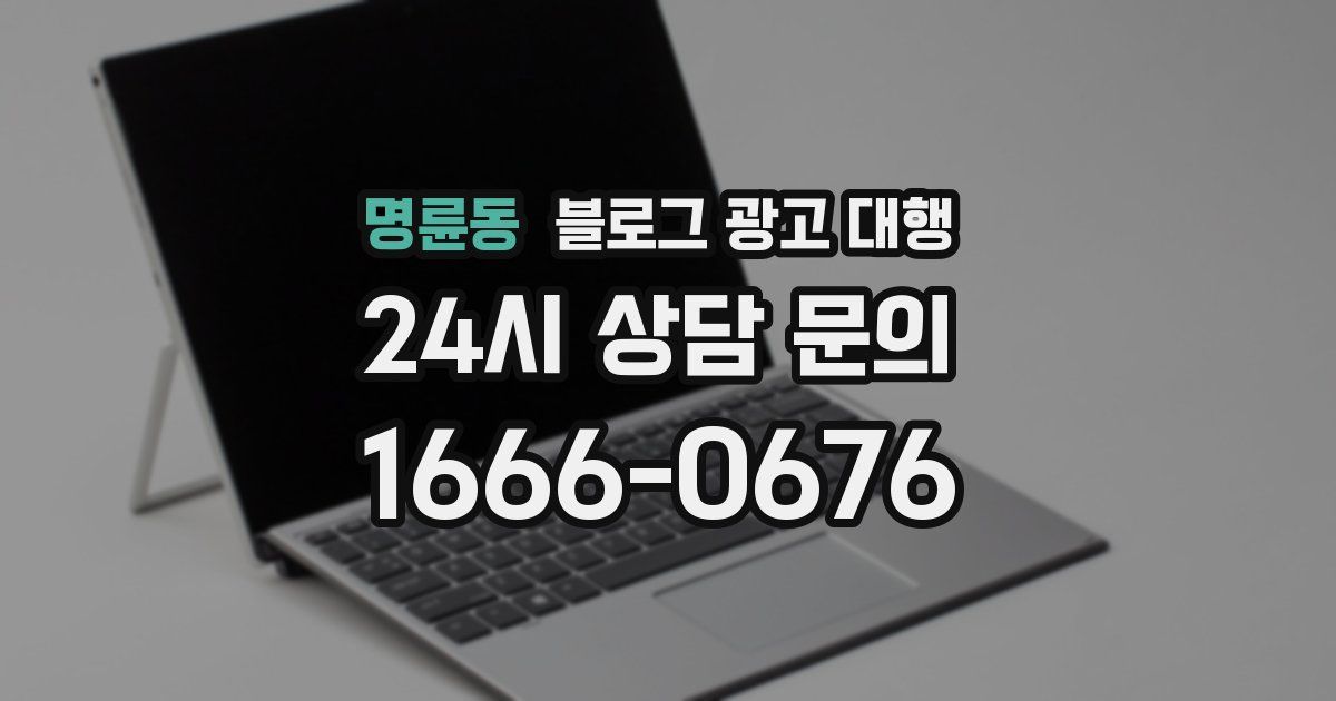 명륜동 블로그 광고 대행