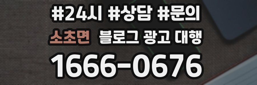 소초면 블로그 광고 대행