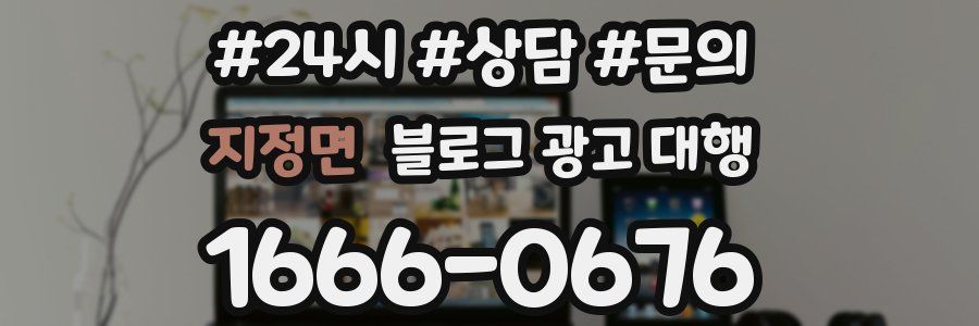 지정면 블로그 광고 대행