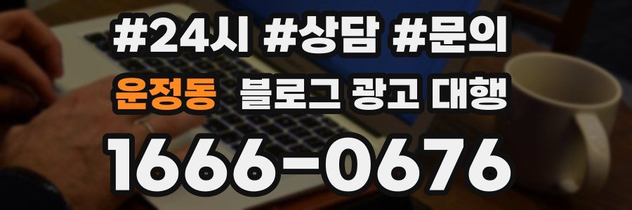 운정동 블로그 광고 대행