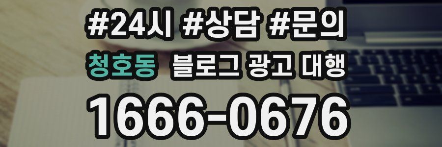 청호동 블로그 광고 대행
