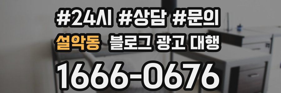 설악동 블로그 광고 대행