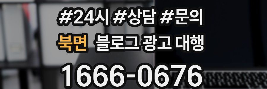북면 블로그 광고 대행