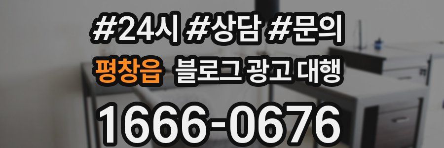 평창읍 블로그 광고 대행