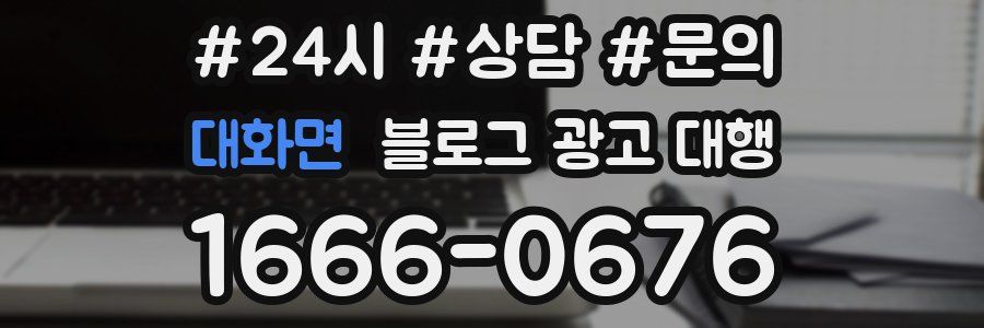 대화면 블로그 광고 대행