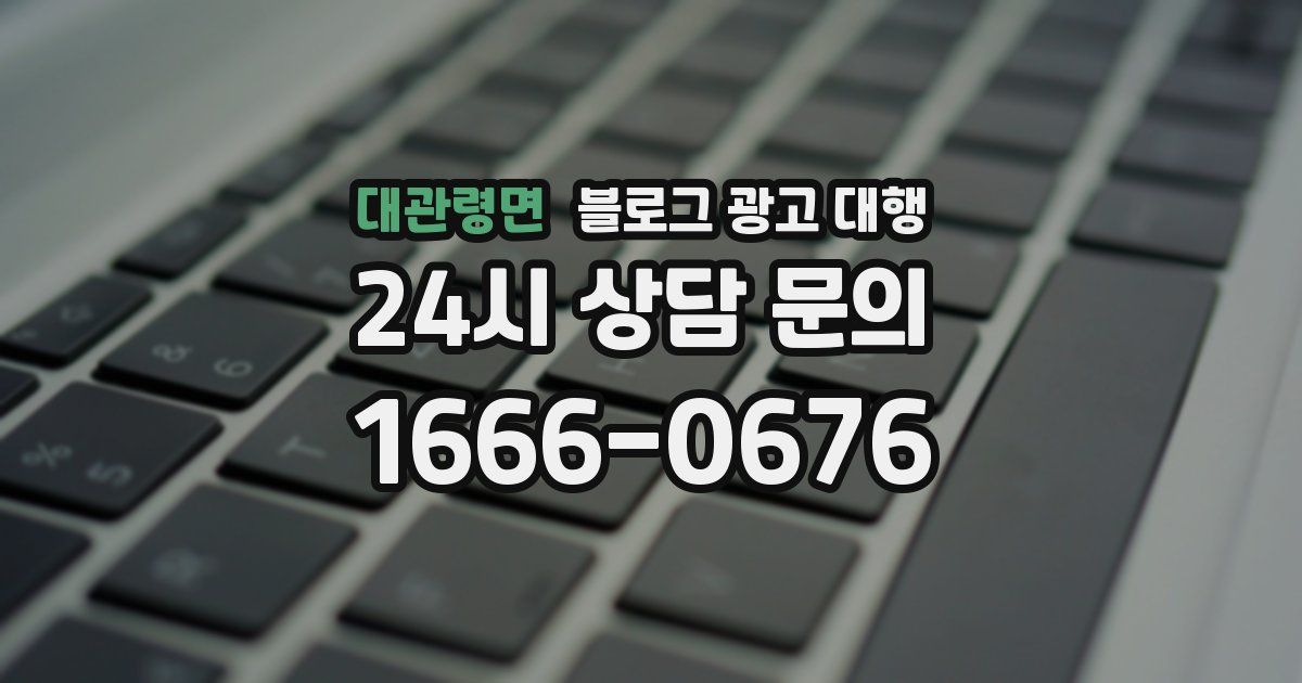 대관령면 블로그 광고 대행
